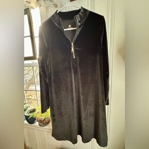 Spartina 449 Black Velour Dress